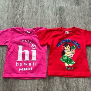 Two Hawaii short sleeve baby t shirts 12 month